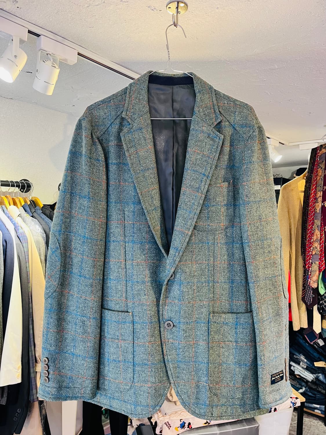 인터메조 울 체크 자켓(한국제) 상품이미지1