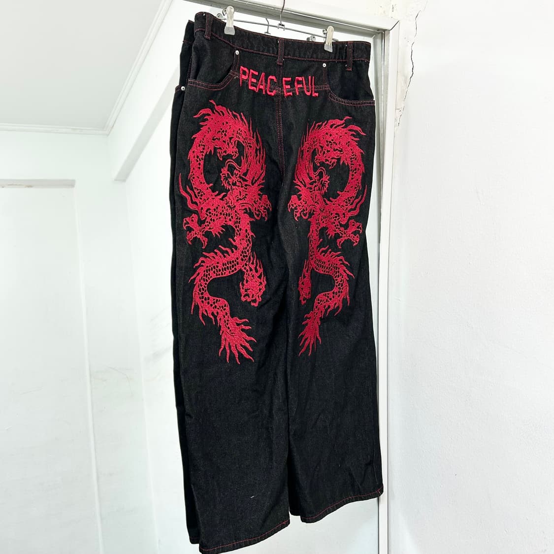 드래곤 엠브로이더리 데님 팬츠 상품이미지4