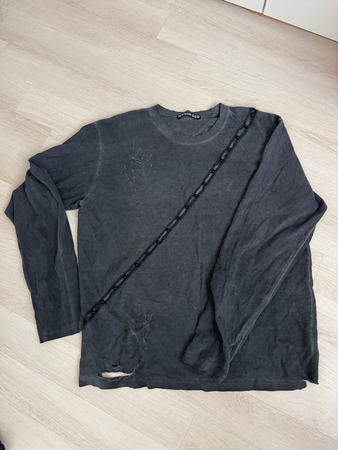 혜인서 18SS 비즈 그런지 크루넥 롱슬리브 3사이즈n 상품이미지4