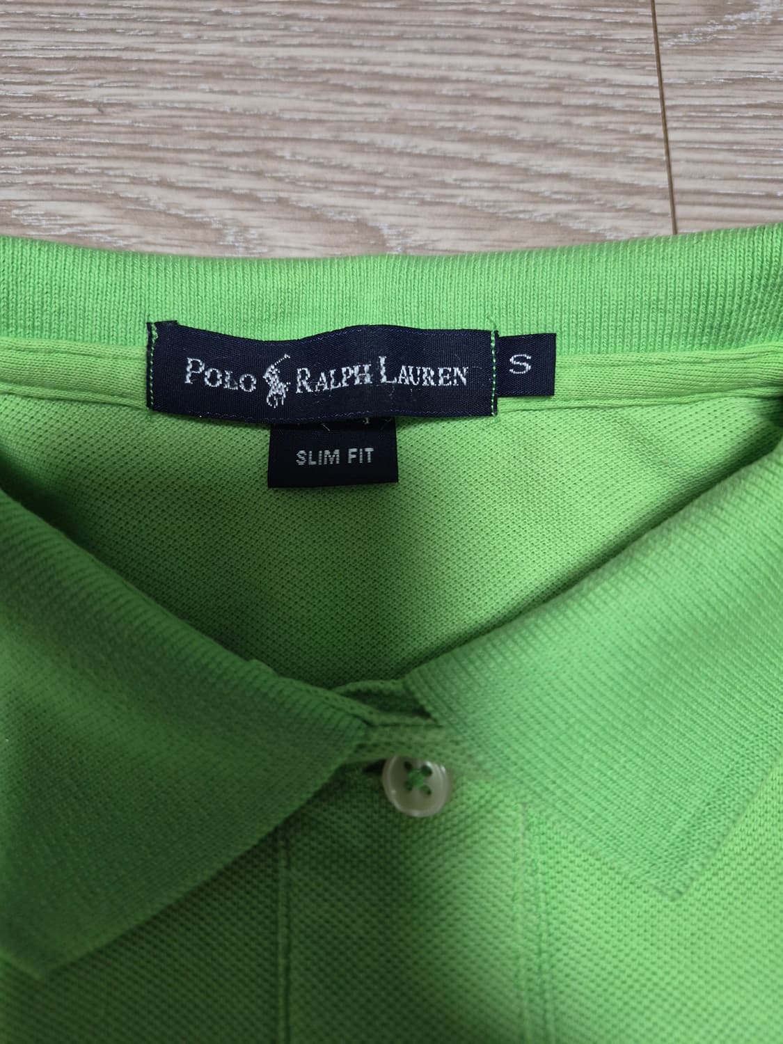 폴로 빅포니 라임색 반팔 카라티 여성S 상품이미지2