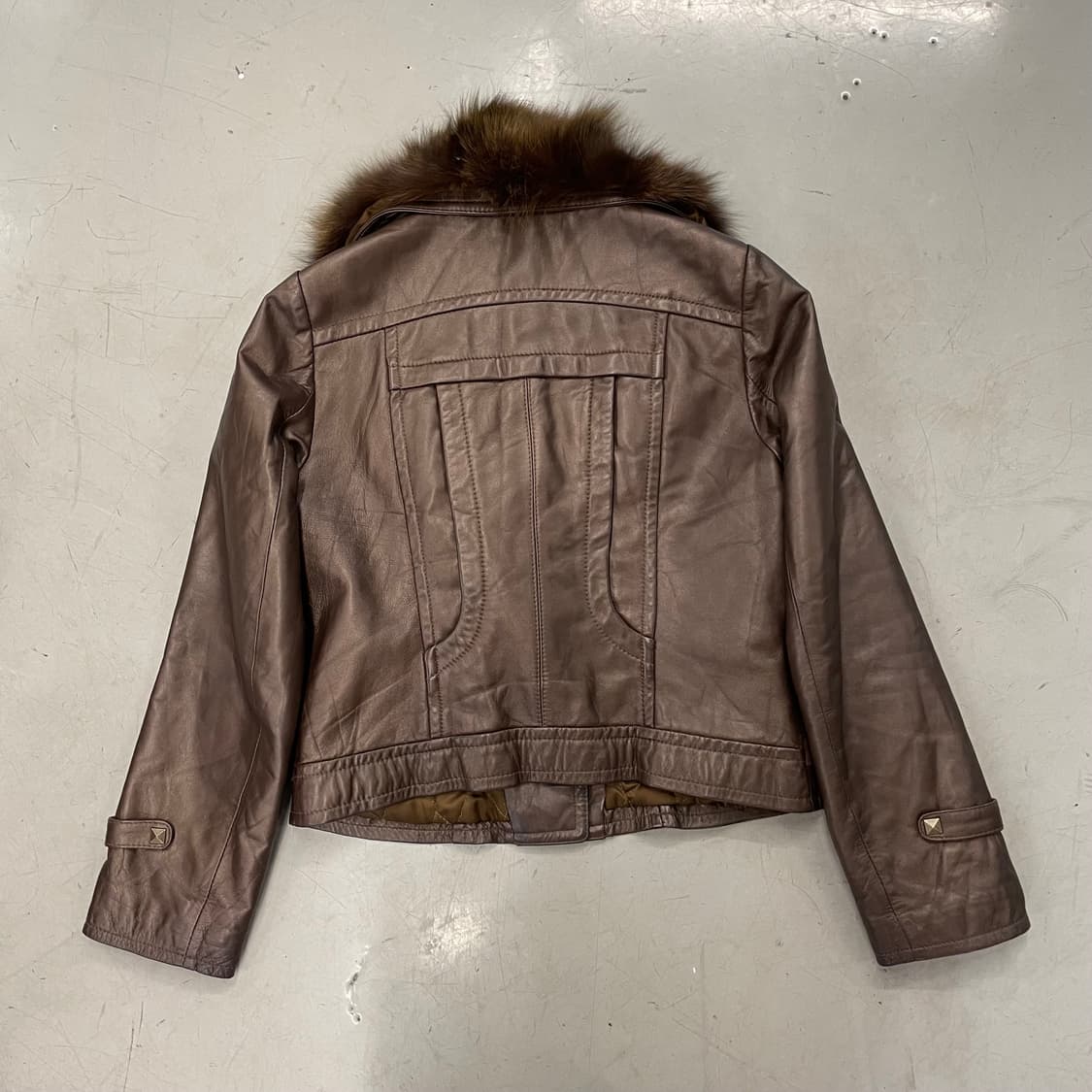 브라운누빔퍼가죽자켓 상품이미지2