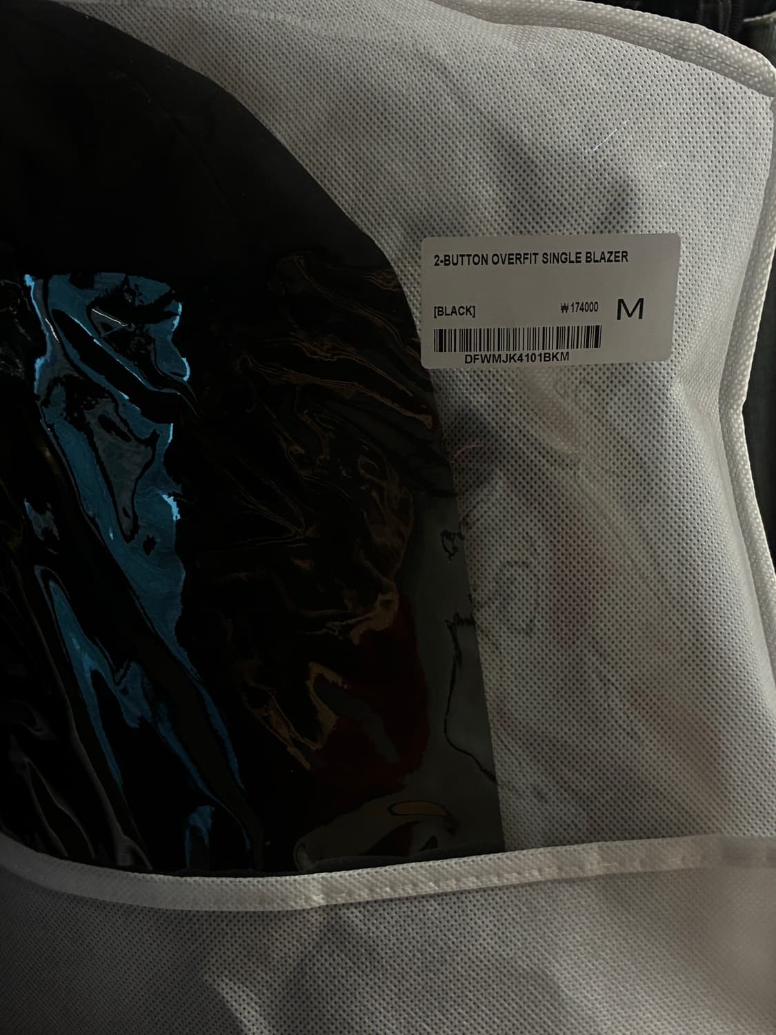 (새상품)(M) 드로우핏 우먼 2버튼 오버핏 싱글 블레이저 [BLACK] 상품이미지9