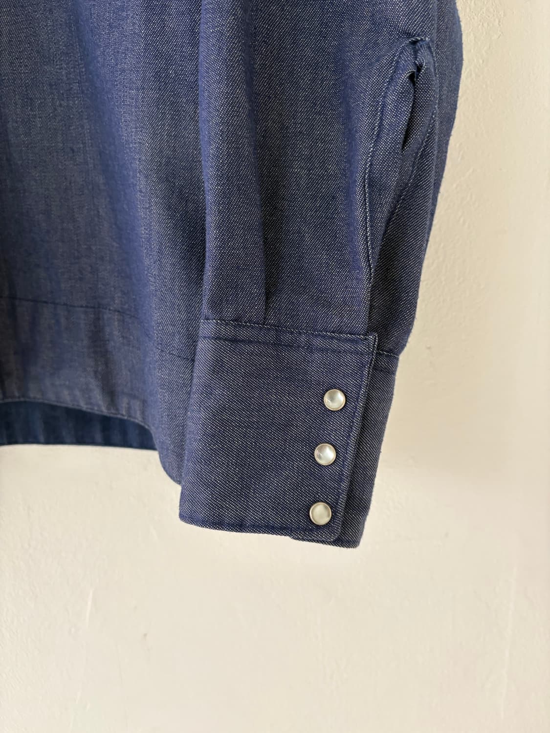 70's Lee Chambray Denim Western Shirt. 상품이미지6