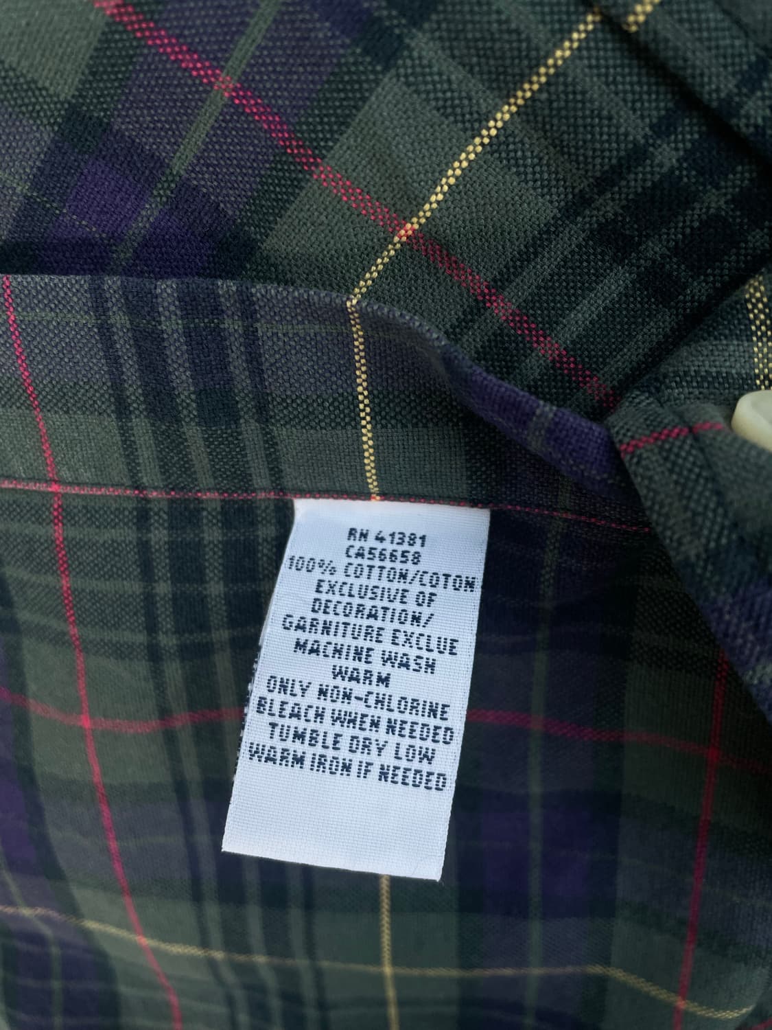 [M] 폴로 랄프로렌 자수로고 코튼 타탄 체크 셔츠 커스텀 핏 상품이미지8