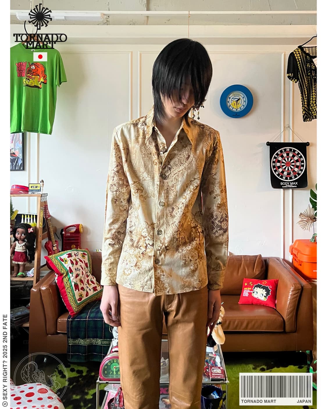 TORNADO MART Archive Antic Graphic Shirt 상품이미지1