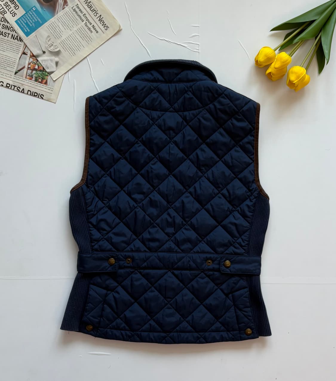 Polo 폴로랄프로렌 네이비 퀄팅 베스트 상품이미지4