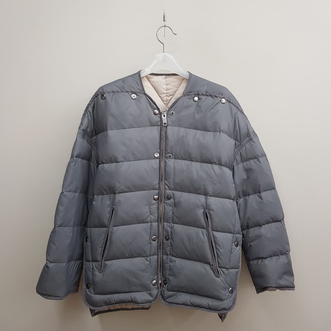 한섬 시스템 오버핏 라운드 다운 패딩 82-94-160사이즈 상품이미지8