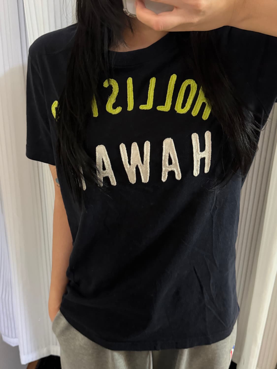 홀리스터 네이비 반팔티 M 상품이미지1