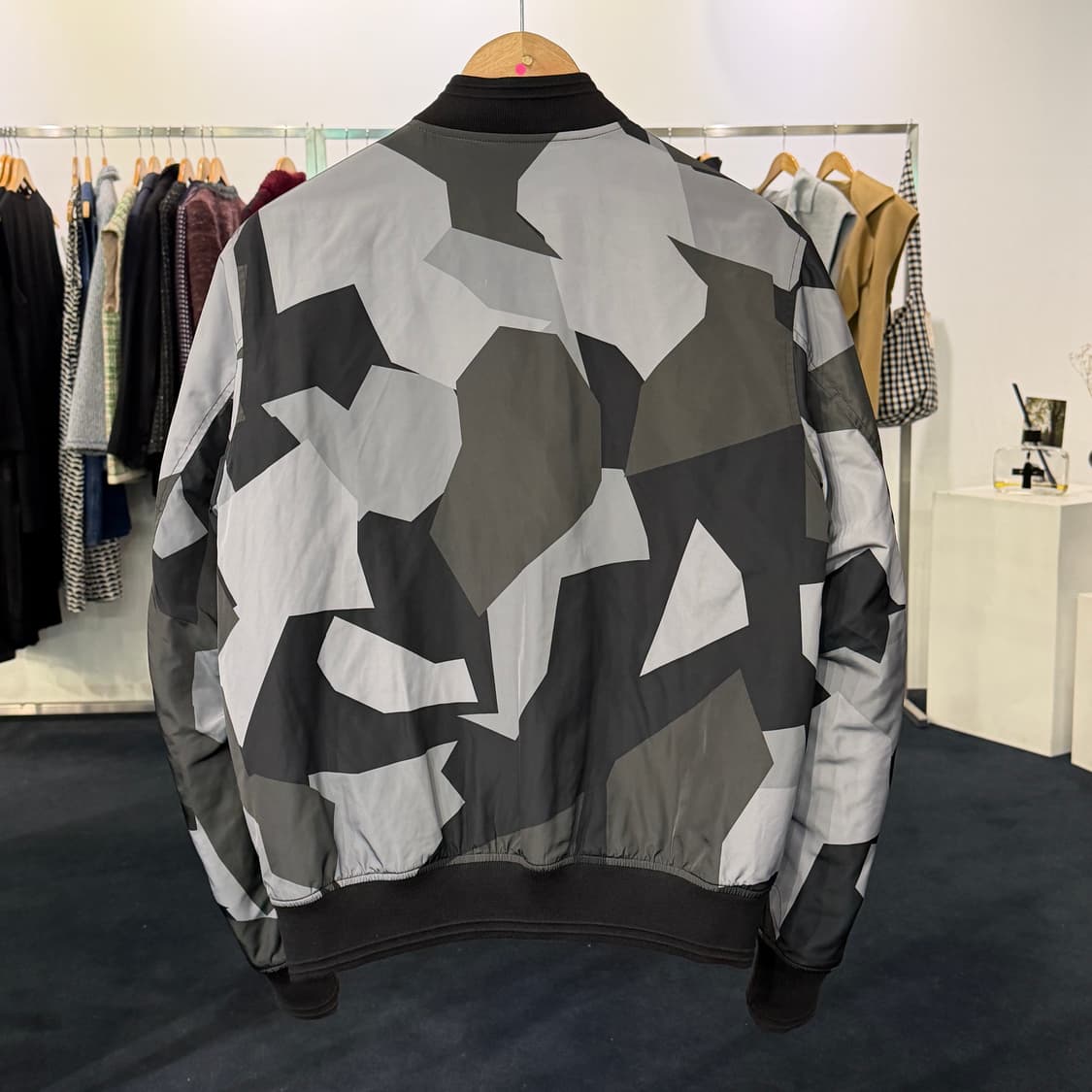 [M] 디젤 그레이 카모 블루종 점퍼 상품이미지2