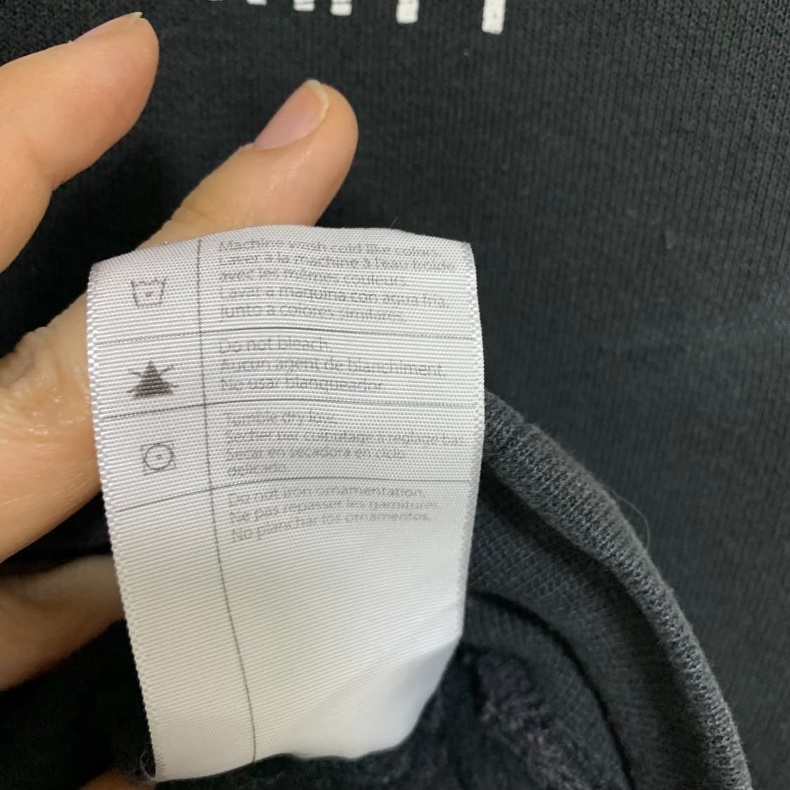 칼하트 빈티지 기모 블랙 차콜 후드티 M 남녀공용 상품이미지6