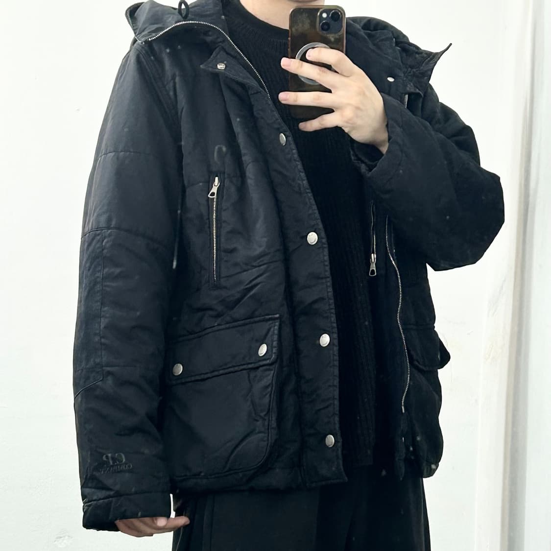 CP 컴퍼니 왁스드 나일론 후드 점퍼 상품이미지3