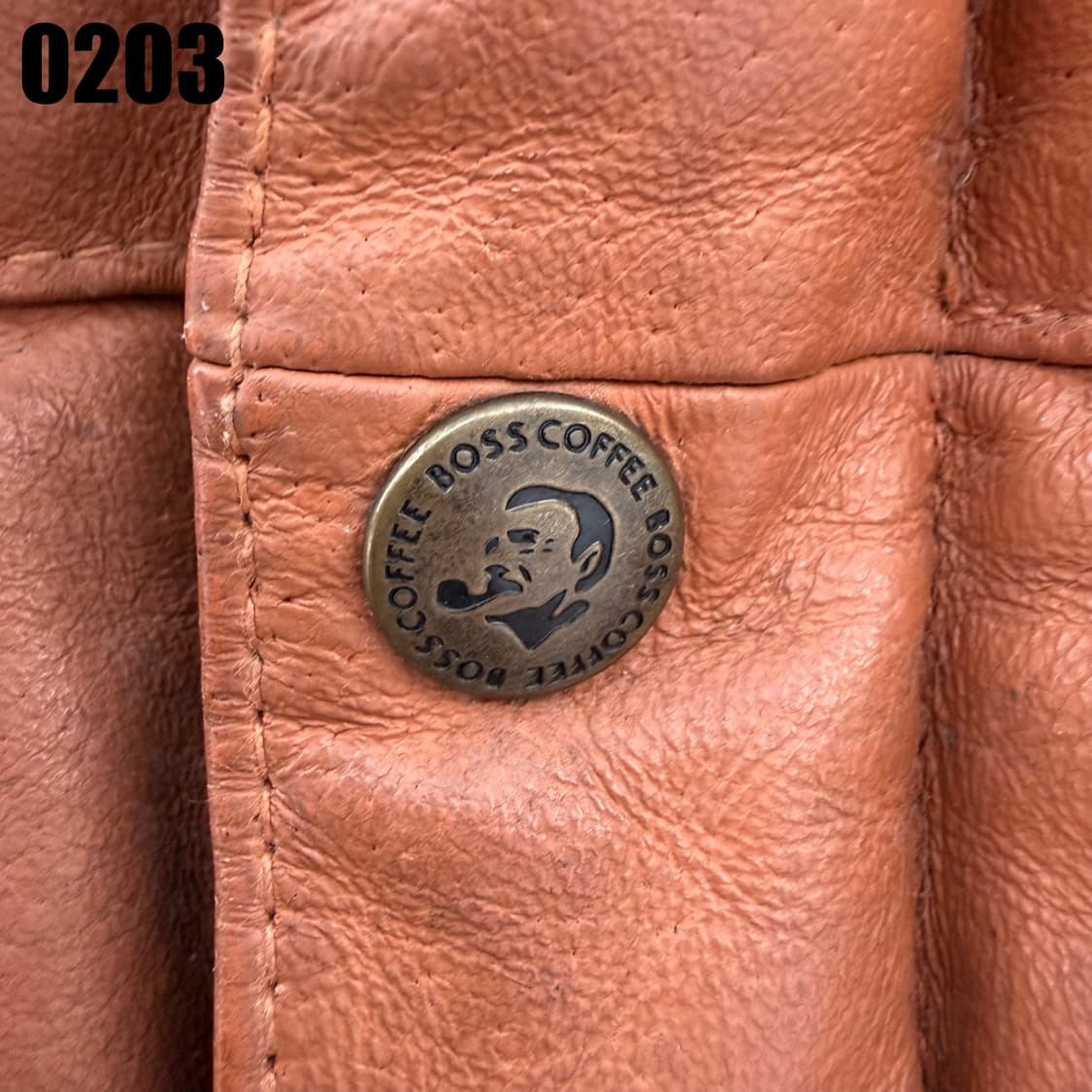 SUNTORY BOSS COFFEE 10주년 기념 레더자켓 M 0203 상품이미지3