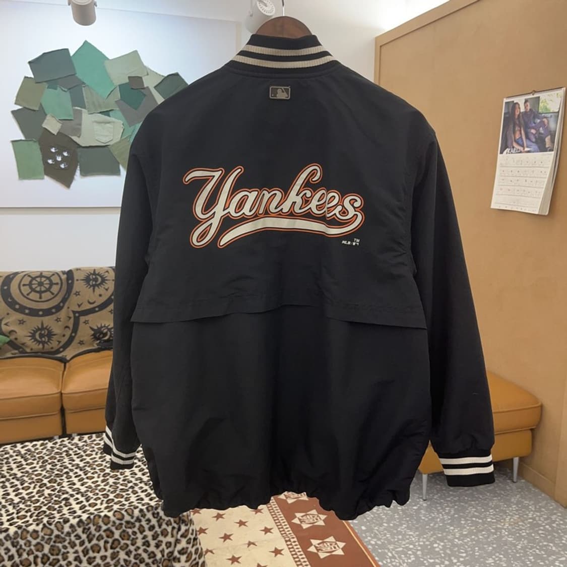 MLB 뉴욕양키스 올드스쿨 빈티지 프린팅 바시티 자켓 S C09249 상품이미지4