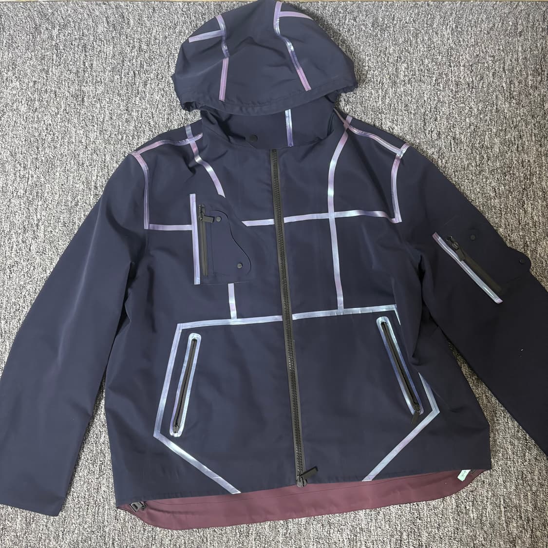 19fw 디올  Dark blue reflective strip 바람막이 상품이미지4