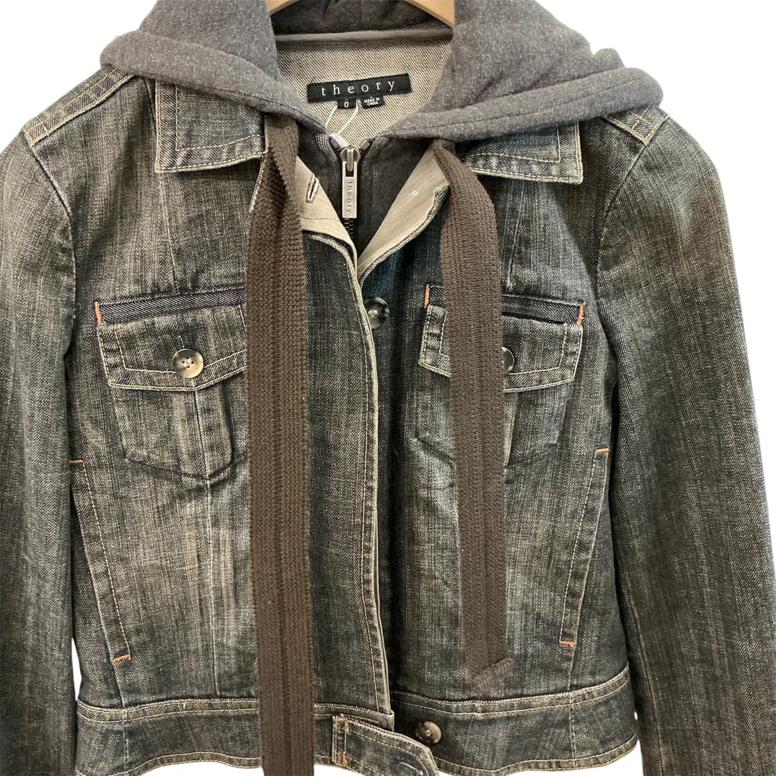 띠어리 데님 후드 자켓 상품이미지2