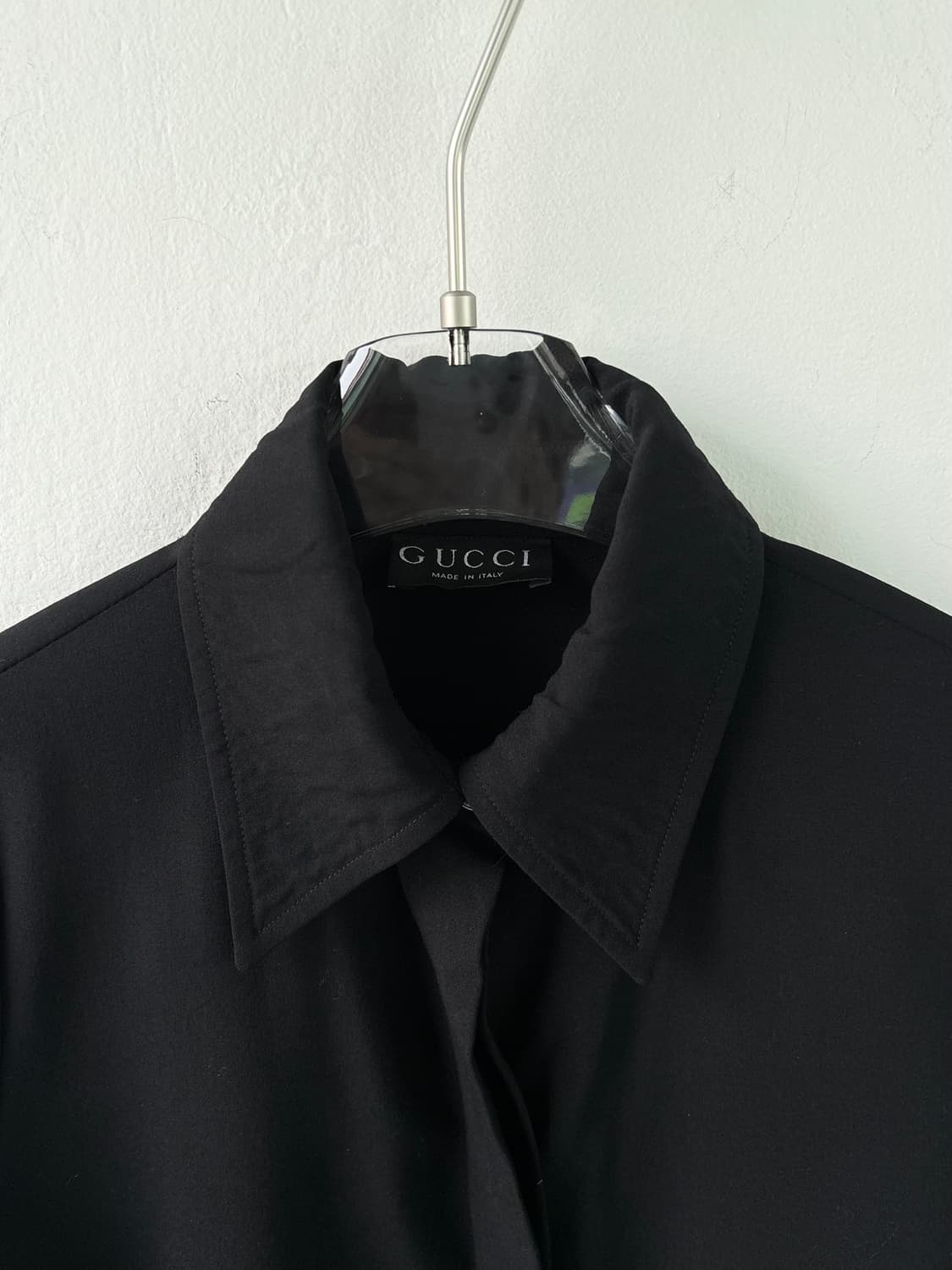 구찌 by 톰포드 98FW 블랙 울 셔츠 상품이미지5