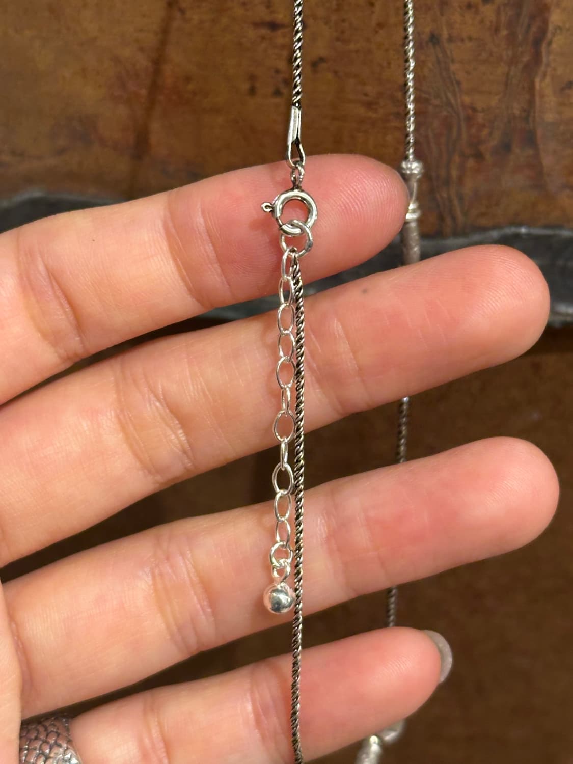 Musta karen Silver Mix Necklace 상품이미지3
