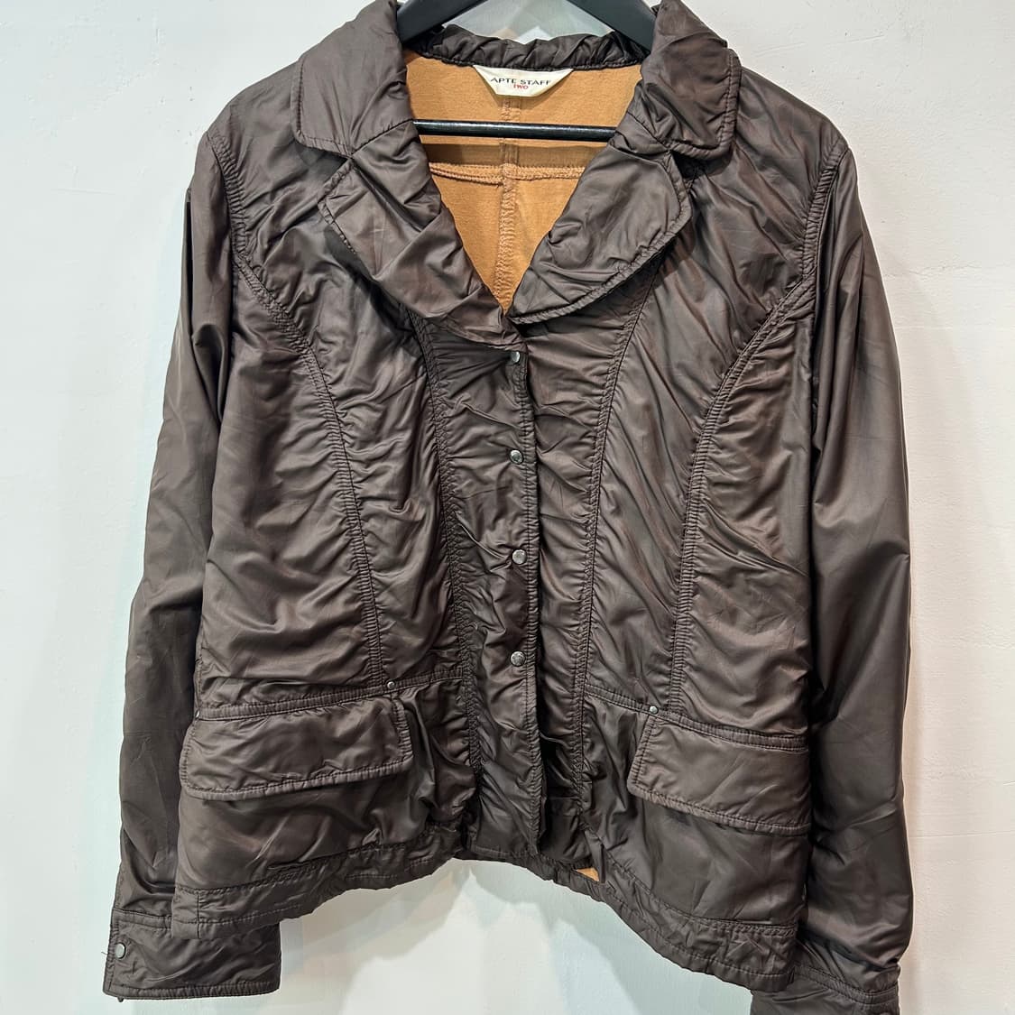 브라운 셔링 자켓 상품이미지2