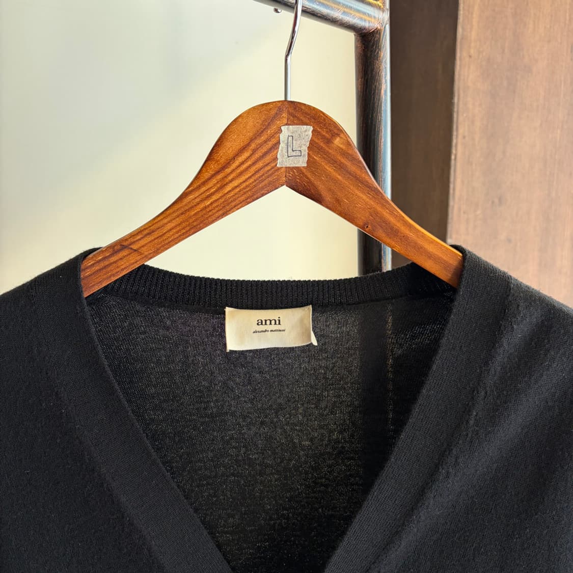 16606 - 아미 스몰 로고 울 가디건 (울 100%) 상품이미지5