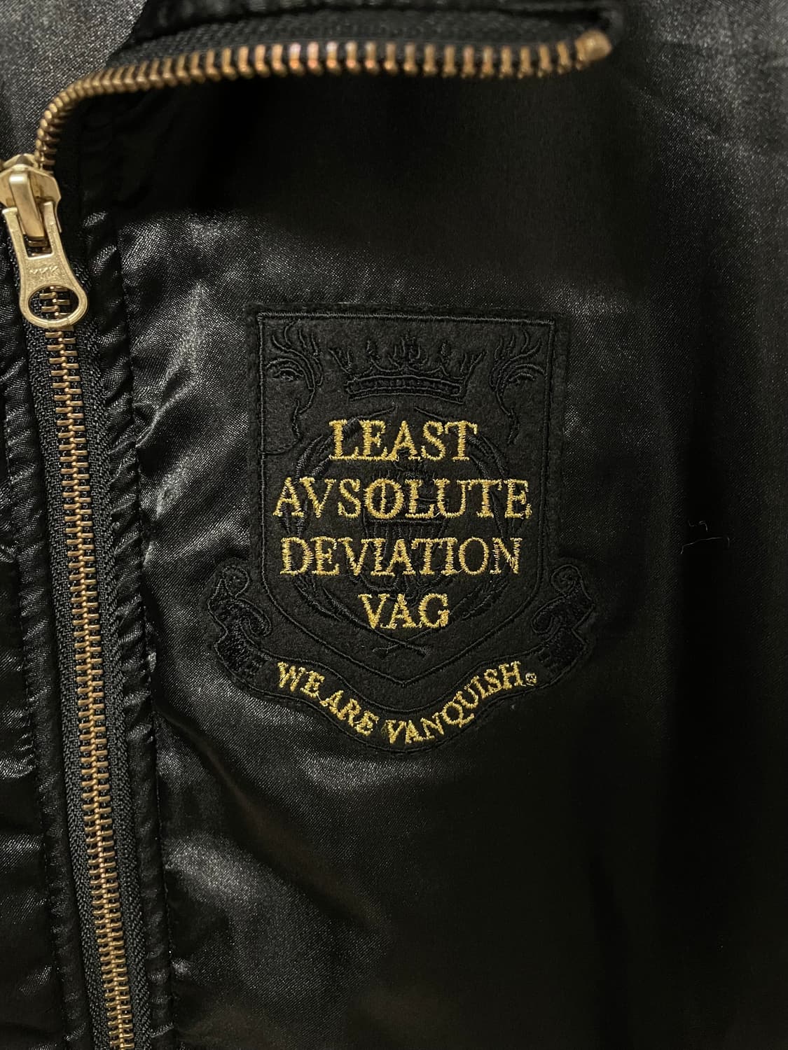 빈티지 골드 포인트 블루종 점퍼 상품이미지3