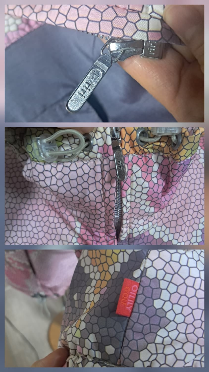 오일릴리 골프 플라워 패턴 자켓 점퍼 38(55~66)상태상급 상품이미지8