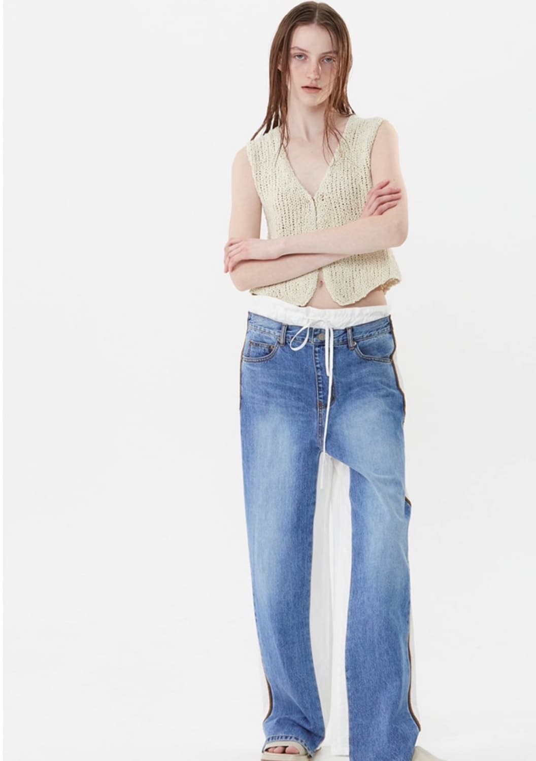 더오픈프로덕트 캔달제너 차정원 니트조끼베스트 상품이미지3