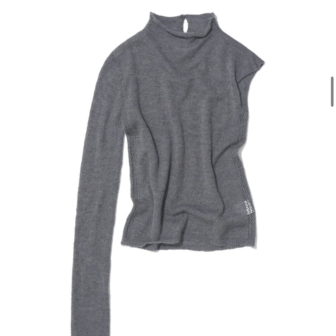 파르티멘토 우먼 더블 레이어드 모크넥 니트 탑 M 상품이미지4