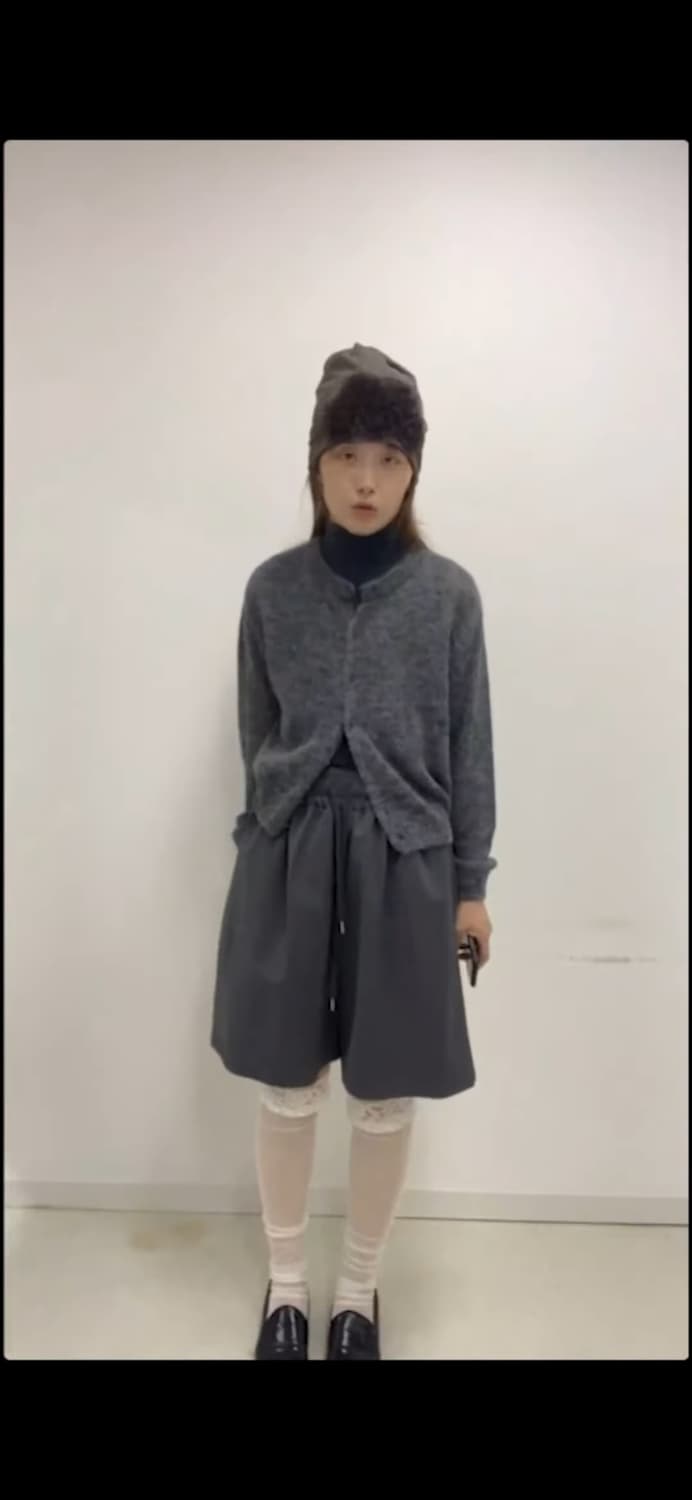 샵페어리 simple banding half pants charcoal 상품이미지2