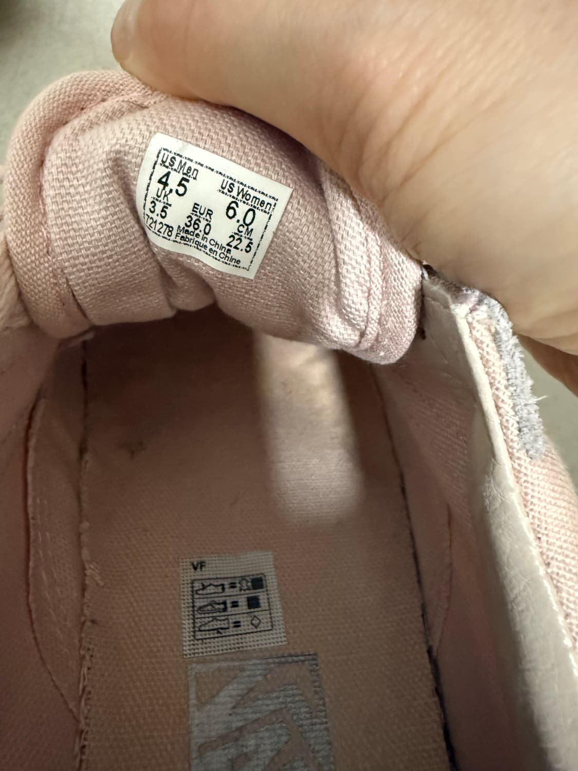 반스 올드스쿨 핑크 스웨이드 225 상품이미지6