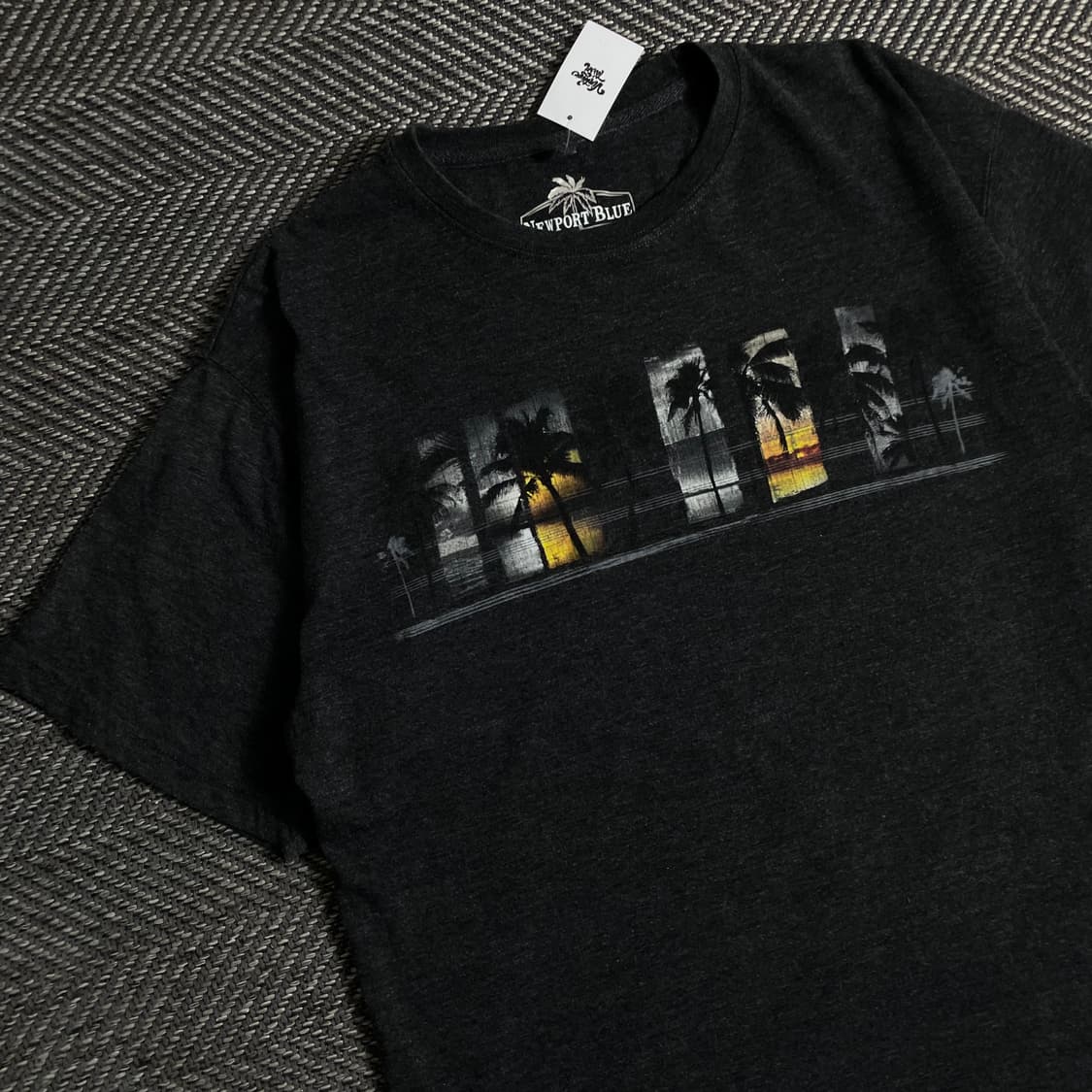 빈티지 팜트리 프린팅 박시핏 티셔츠o 3352 상품이미지3