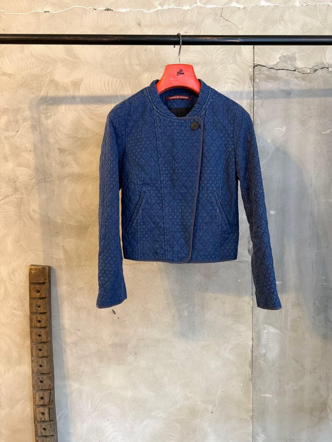 꼼또와꼼또니에 데님 퀼팅 라이더 자켓 44~55 상품이미지1