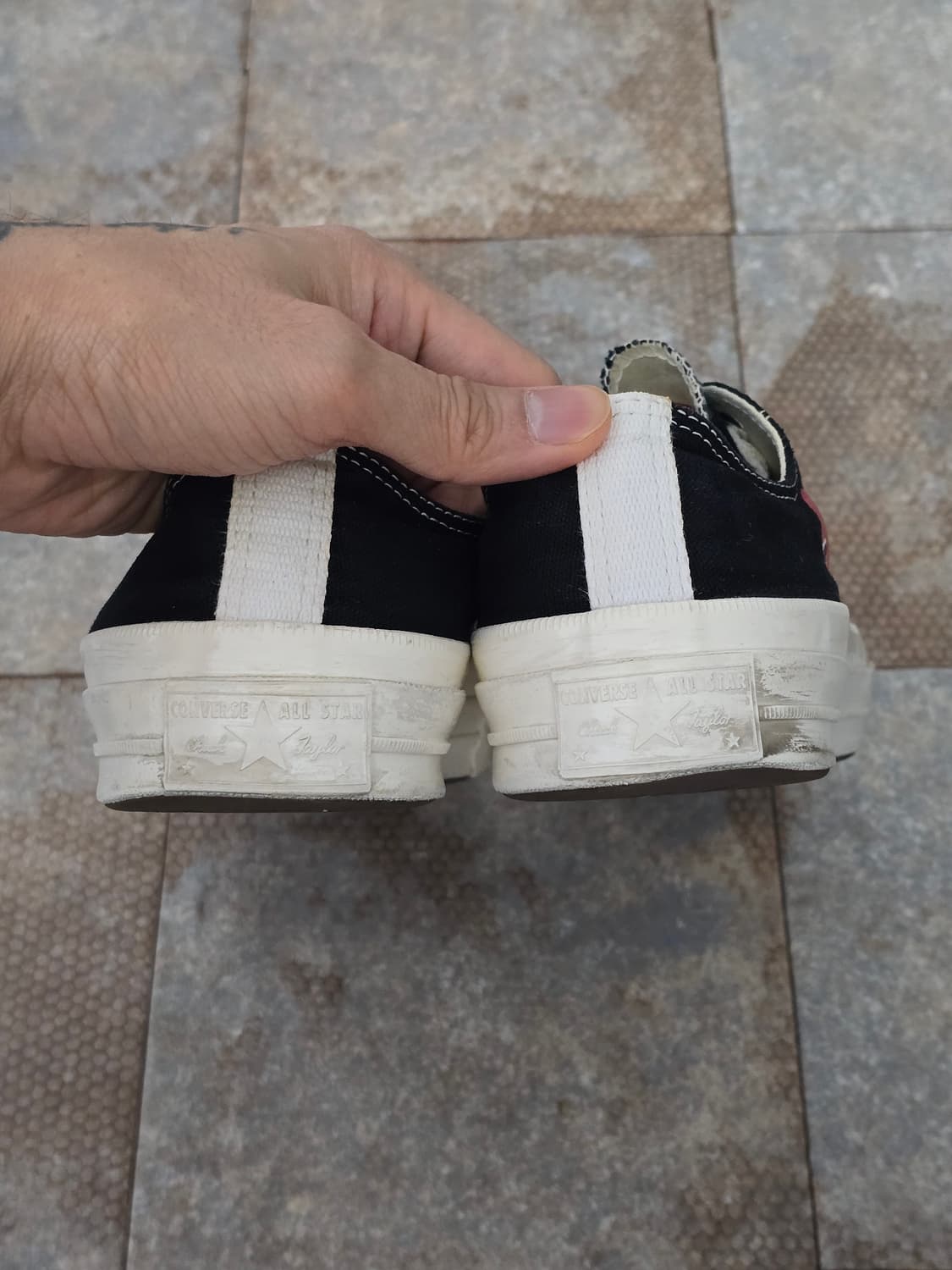 (265)컨버스 꼼데가르송 척 70 로우 블랙  상품이미지8