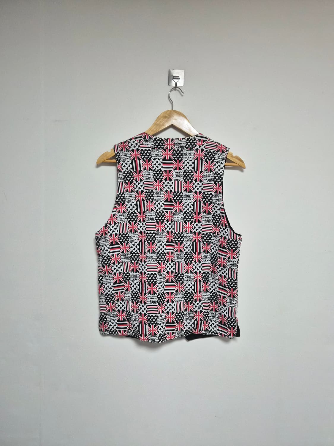 미키마우스 유니언잭 리버시블 베스트 L - J60 상품이미지2