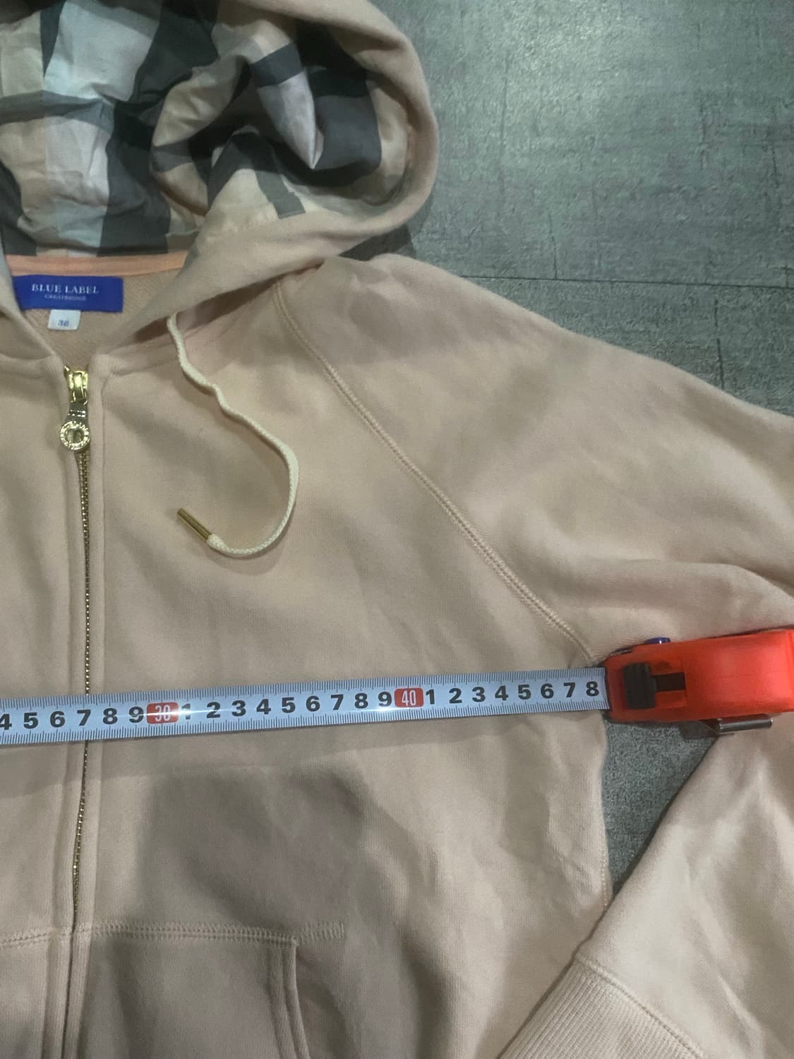 Burberry 버버리 핀터깔y2k 체크패턴 후드집업 인디핑크 상품이미지3