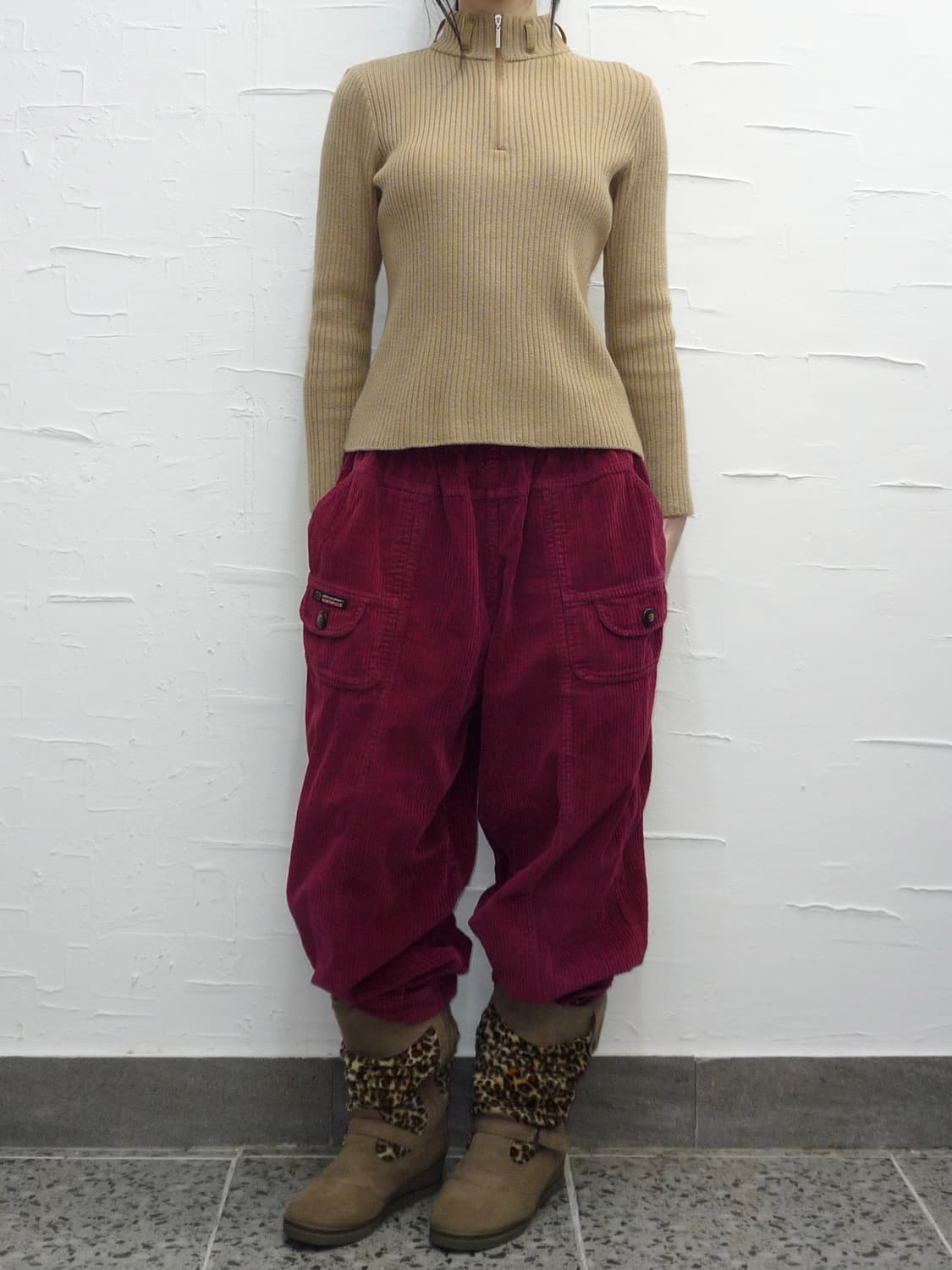 corduroy red pants 상품이미지3