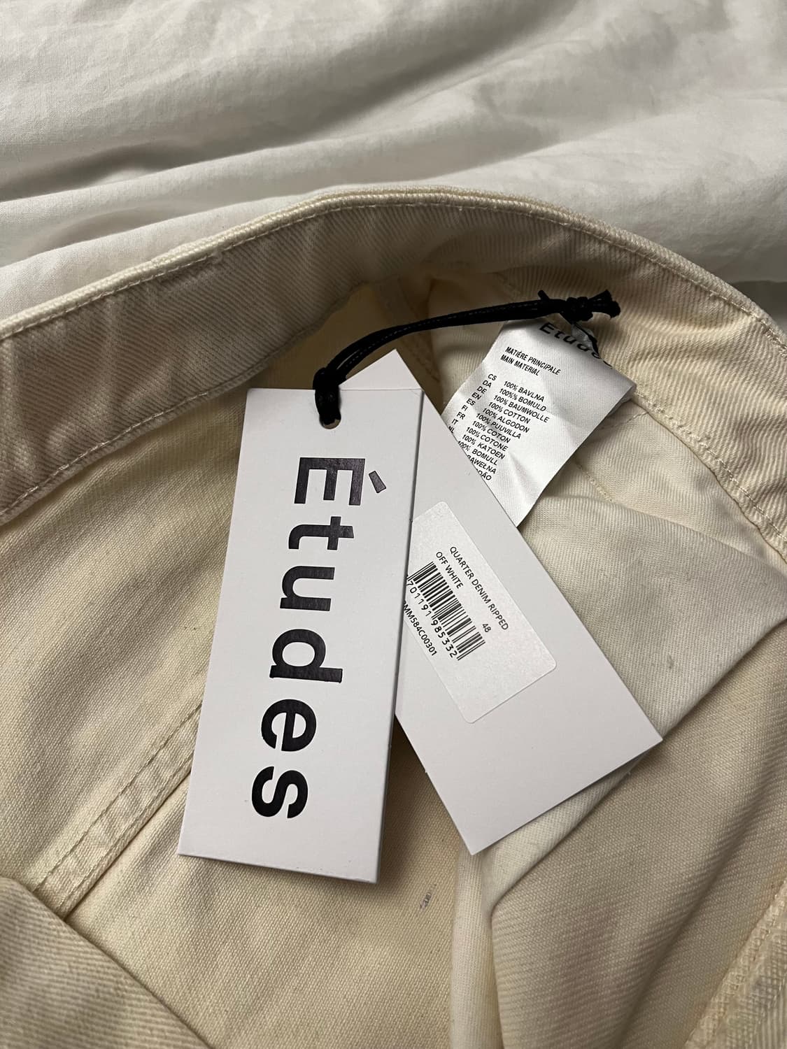 etudes paris ripped quarter 데님 더블니 48 상품이미지8