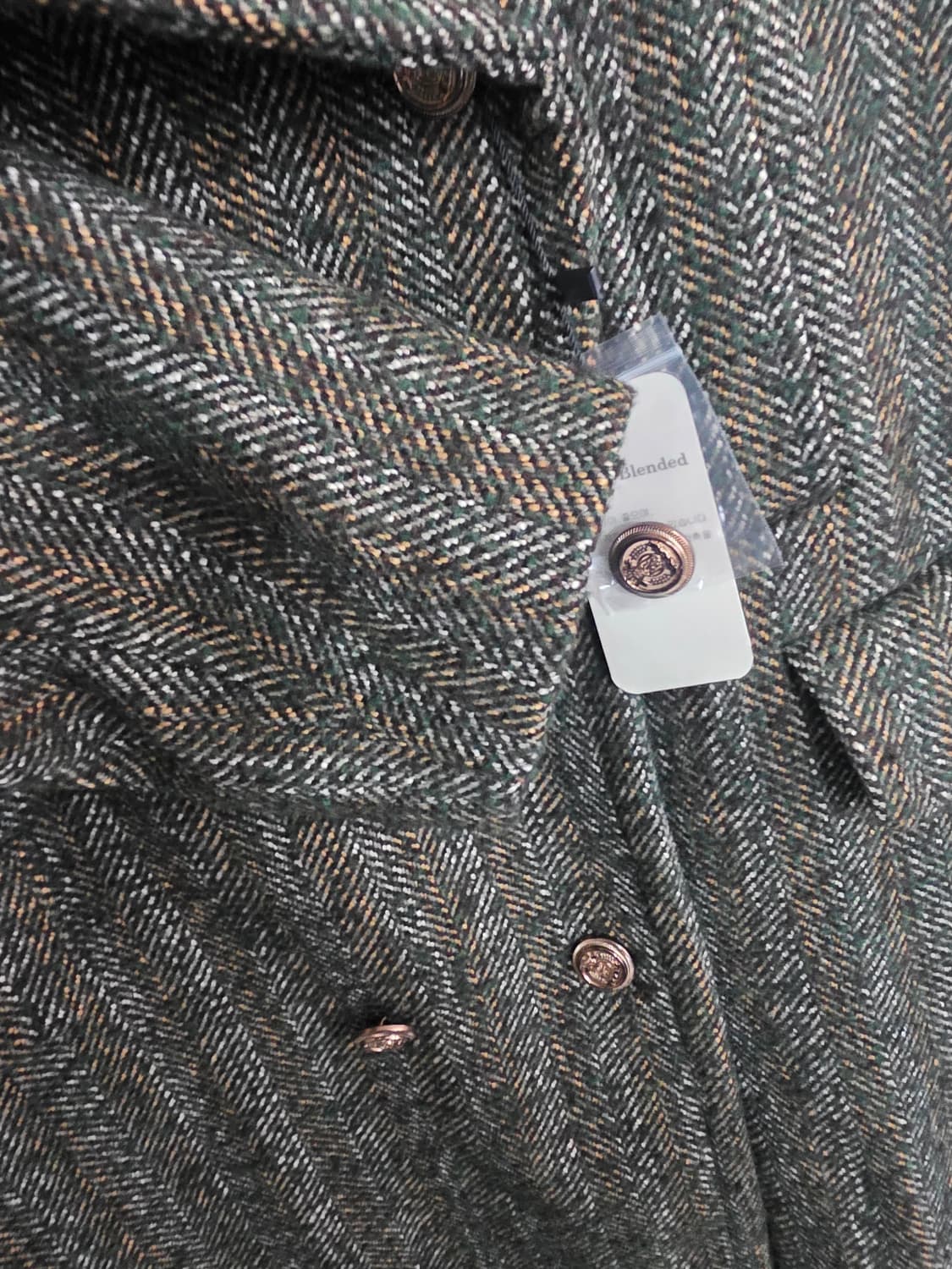 PAUL & JOE 헤링본 코트 105 새상품 상품이미지5