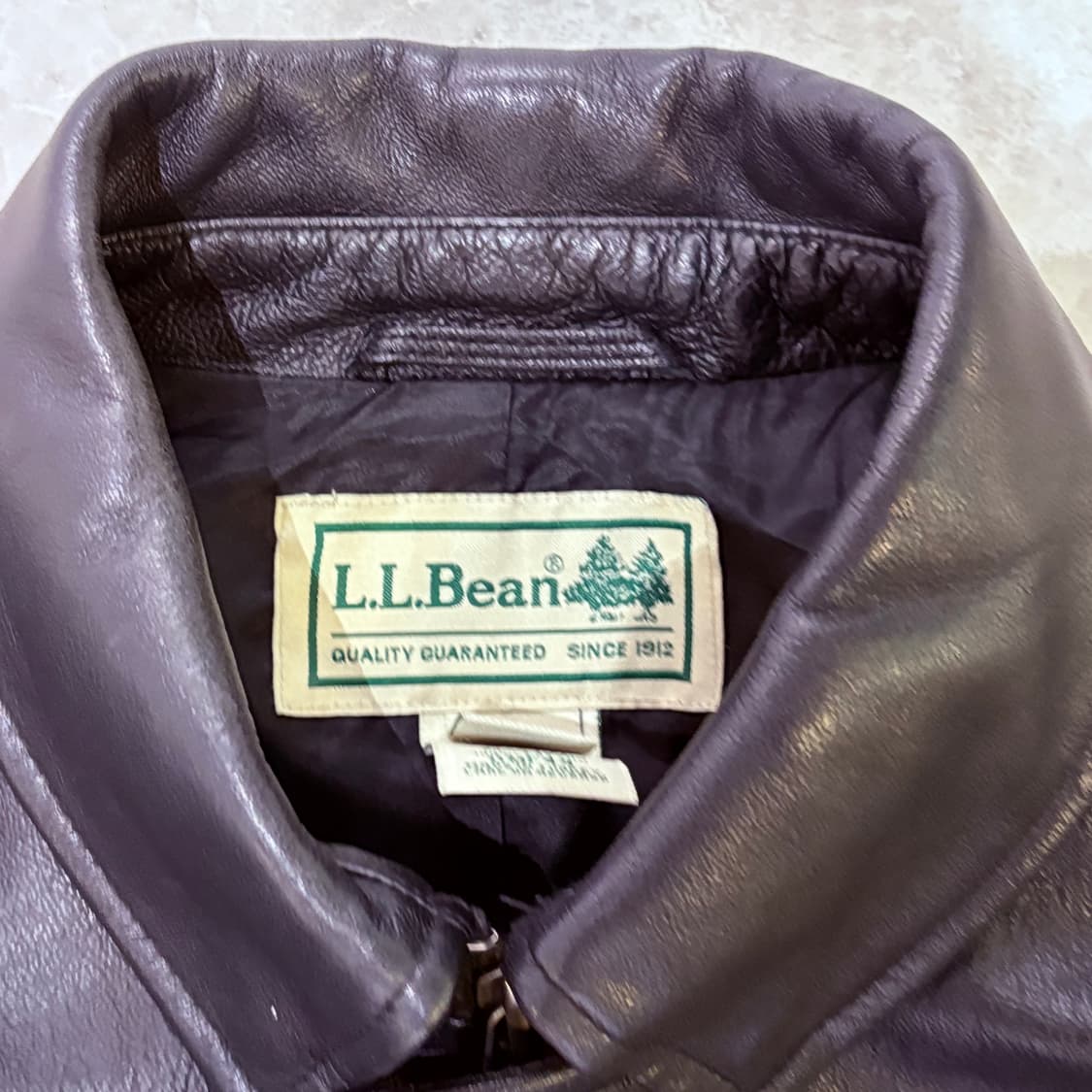 [L] LL BEAN 엘엘빈 A2 고트스킨 레더 자켓 상품이미지4