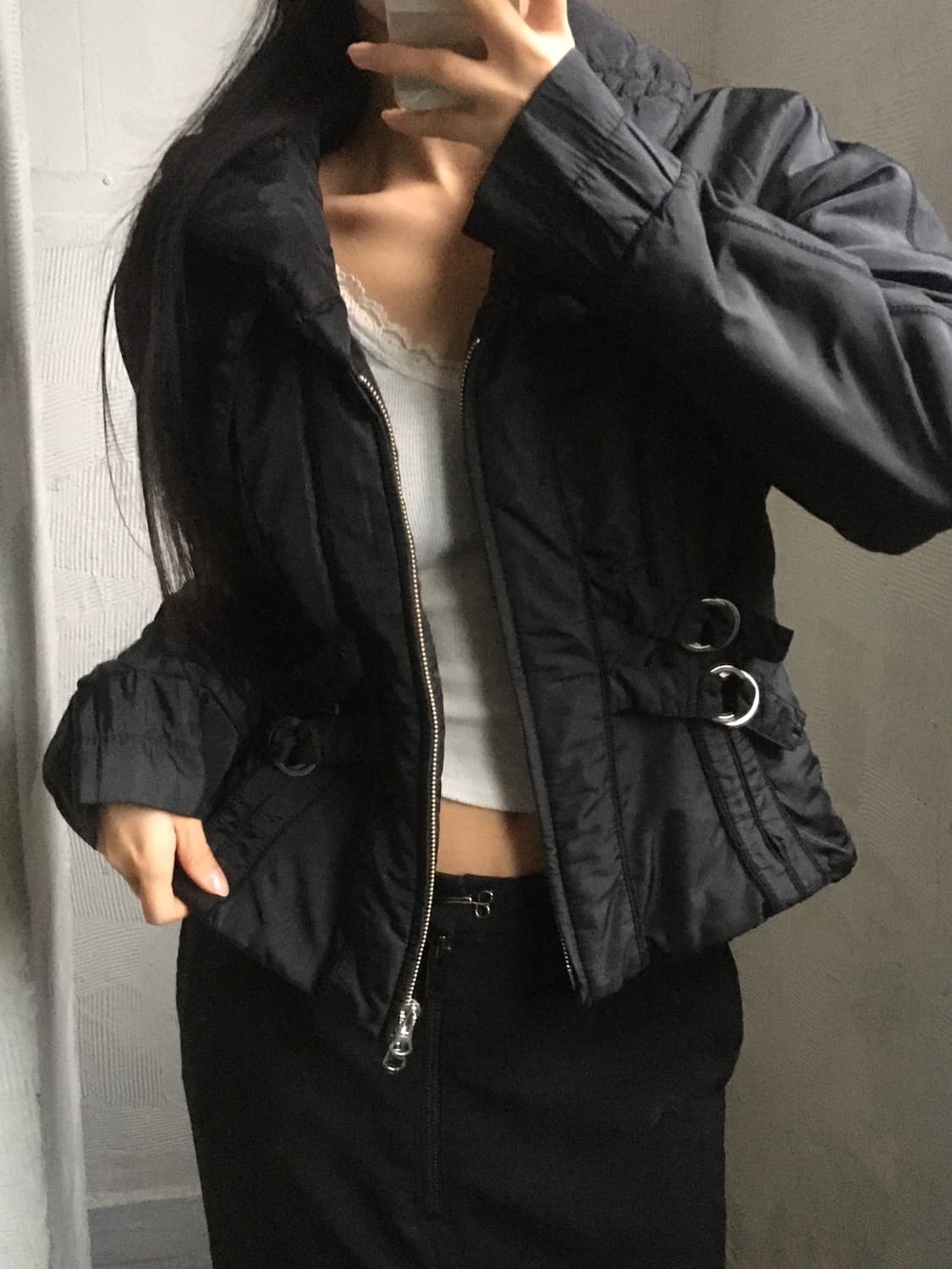 Armani Exchange 아르마니 익스체인지 블랙 카라 숏패딩  상품이미지2