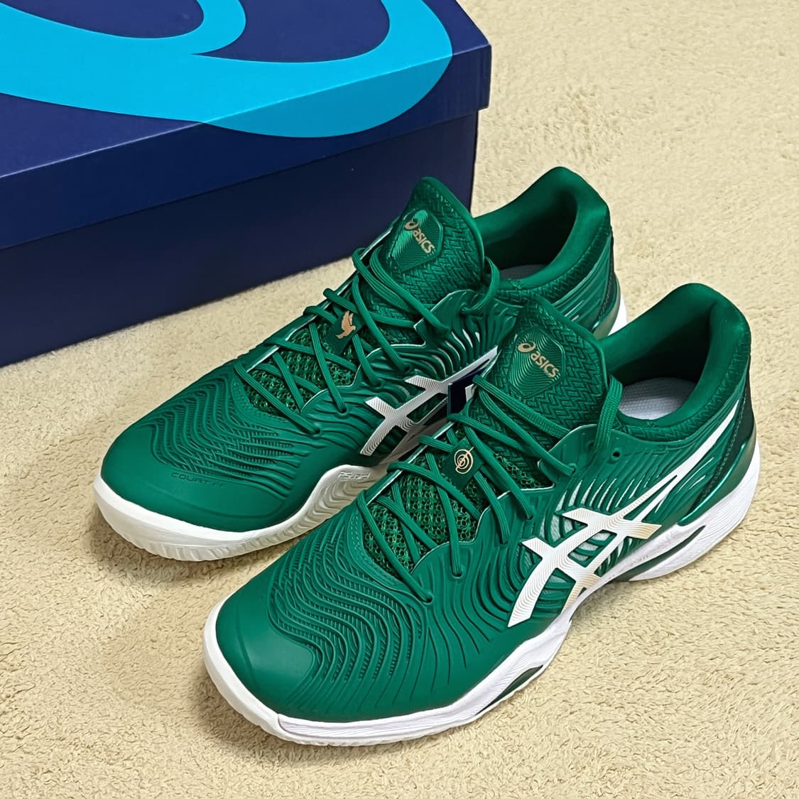 아식스 코트 FF 노박 2020 그린 화이트 상품이미지2