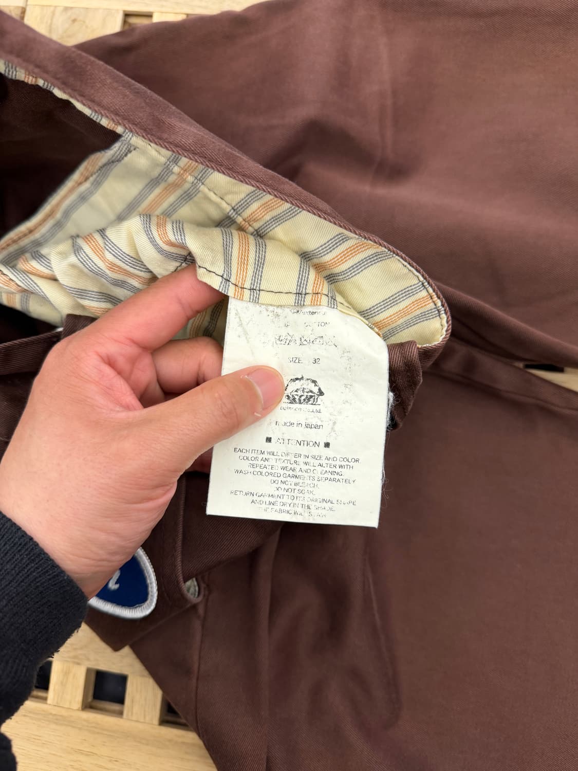 ANACHRONORM FADED BROWN 아나크로놈 페이드 워크팬츠 상품이미지10