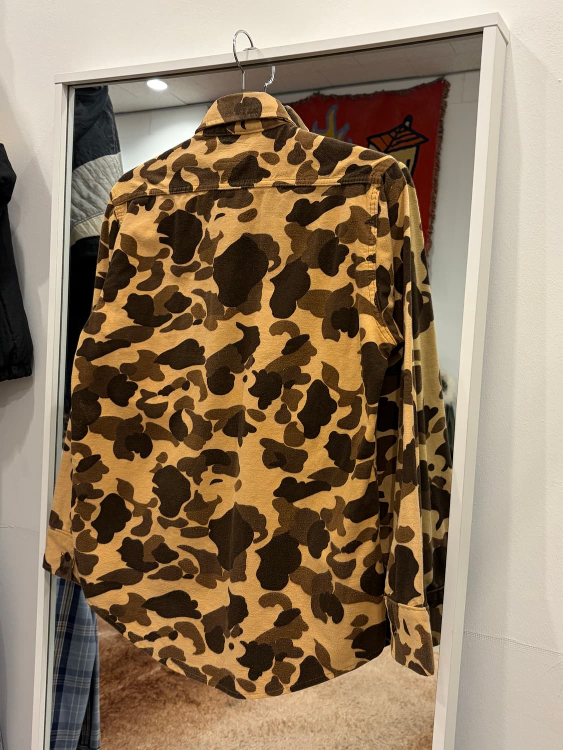 80s DeerSkin 디어스킨 덕카모 멜톤 헌팅 샤모아 셔츠 (USA) 상품이미지6