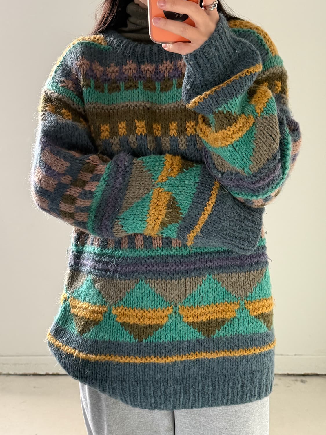 그레놀라 페어아일 헤비 울 니트 스웨터 상품이미지4