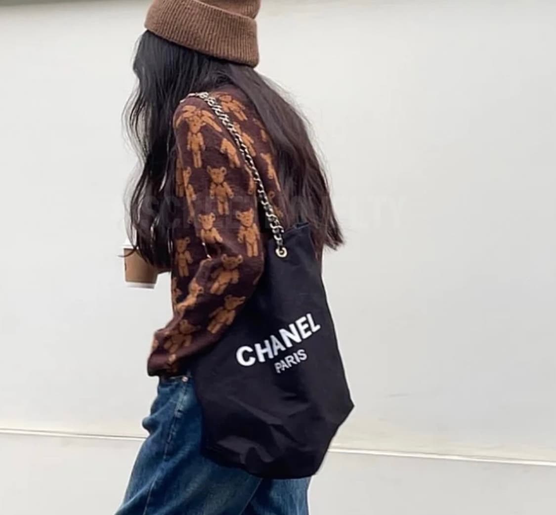 샤넬뷰티 골드체인 숄더백 블랙 상품이미지5