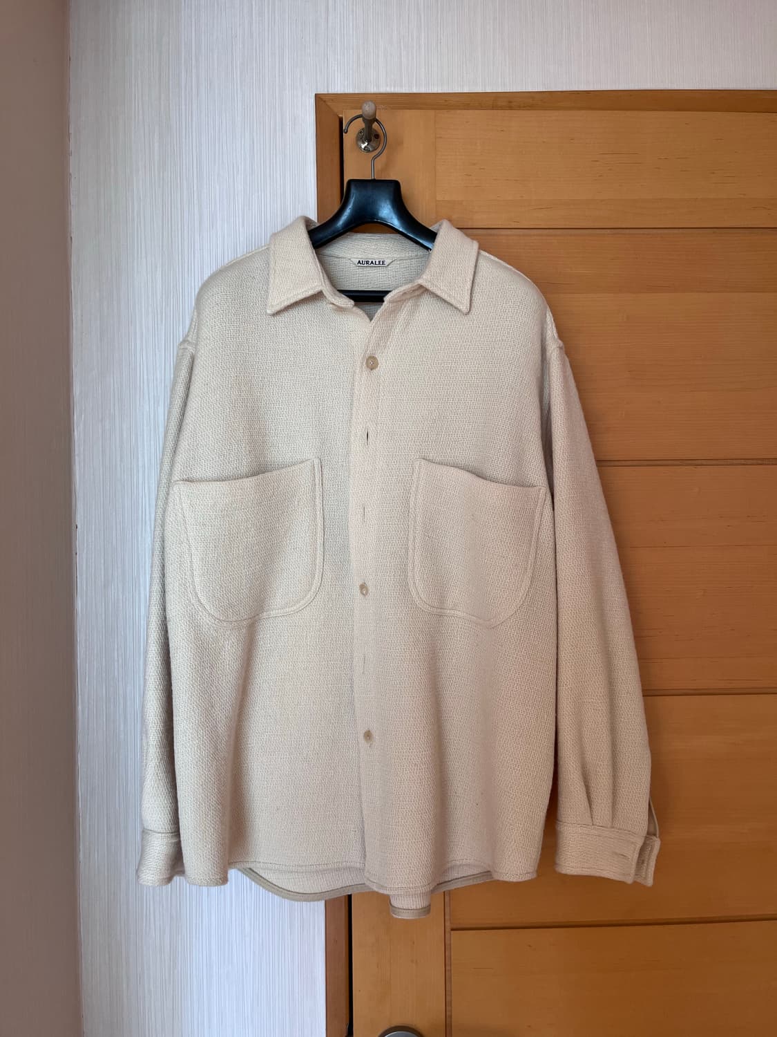 22aw 셔틀랜드 울 코튼 셔츠 블루종 4사이즈 상품이미지1