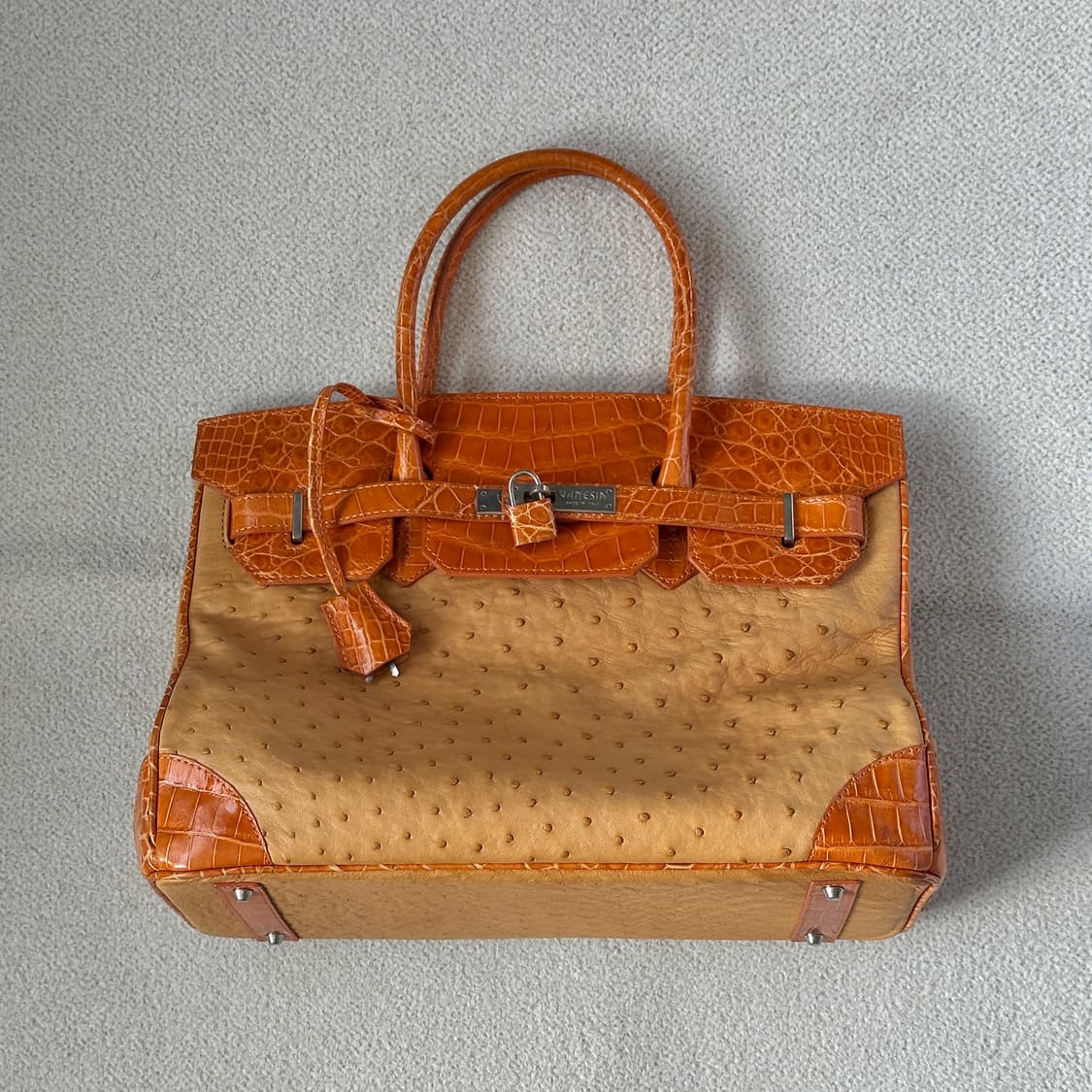 타조 가죽 토트백 상품이미지2