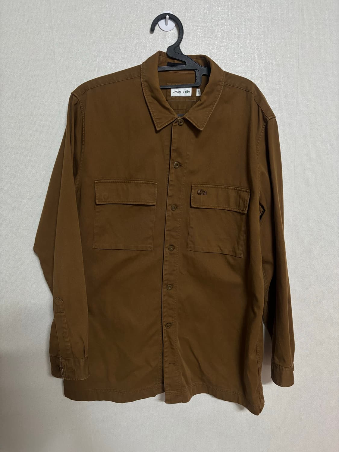 라코스테 브라운 남방 셔츠(105-110) 상품이미지1