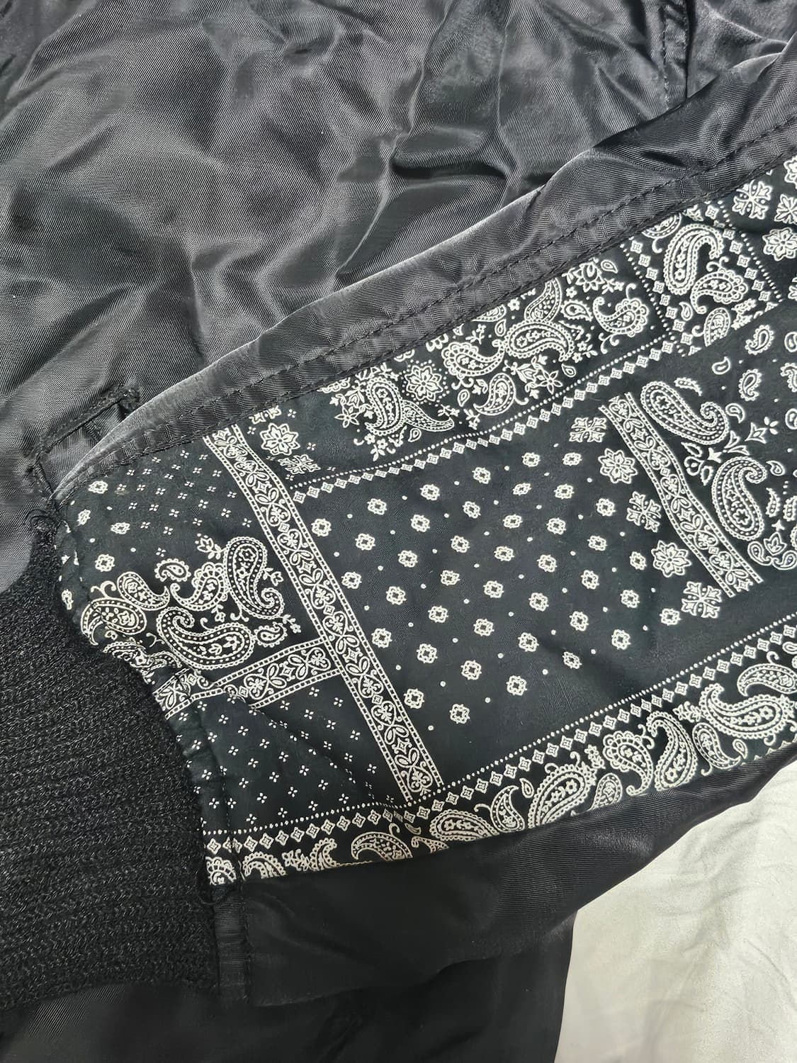 프리즘웍스 PAISLEY MA-1 블루종 봄버 자켓 M 상품이미지3