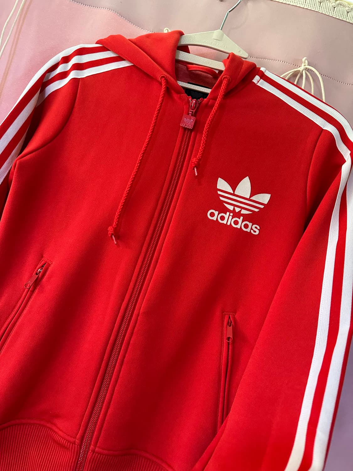 아디다스 후드집업 아디다스레드 삼선 불꽃 대장 후집 파이어버드 상품이미지2