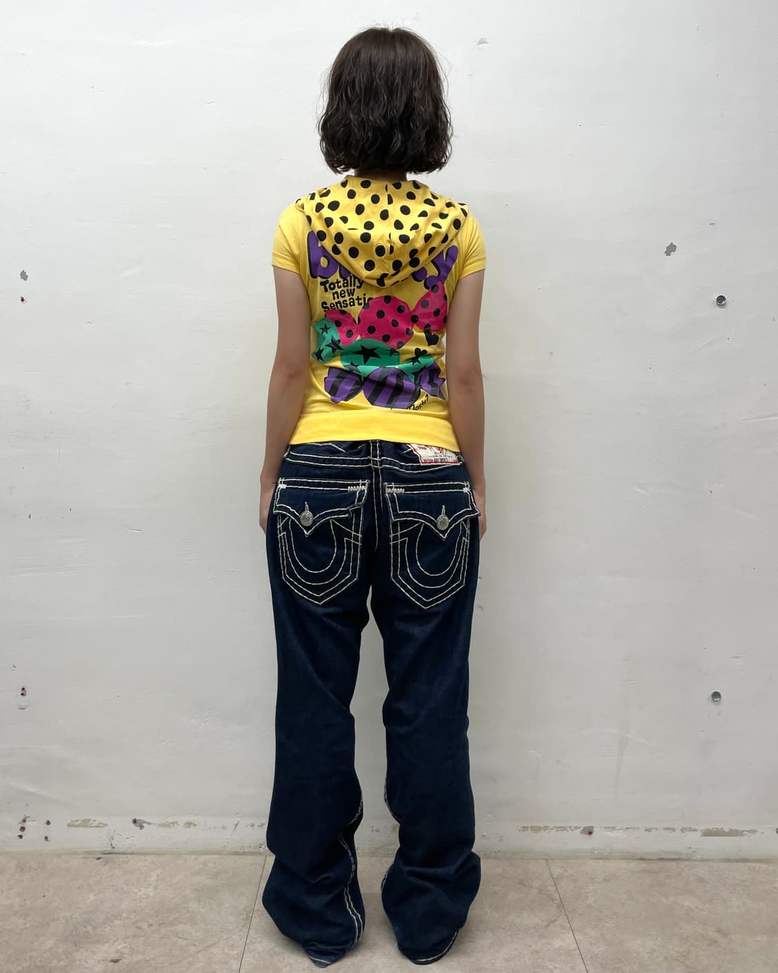  Milky Black Dot Candy Yellow T-shirt  상품이미지6